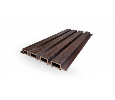 Фасадная реечная панель ДПК Holzhof Эко / Eco 219x24x3000 Венге от производителя  Holzhof по цене 575 р